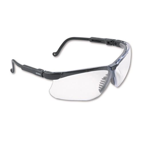 Honeywell Uvex Genesis Safety Eyewear, Black Full Frame, Clear Dual Lens
