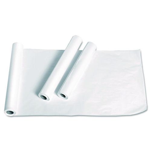 Medline Exam Table Paper, Deluxe Smooth, 18" x 225 ft, White, 12/Carton