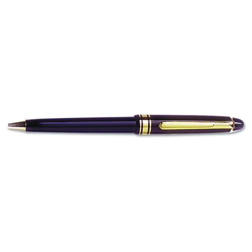 AbilityOne 7520014511065, SKILCRAFT Push Cap Ballpoint Pen, Retractable, Medium 1 mm, Black Ink, Black Barrel, Dozen