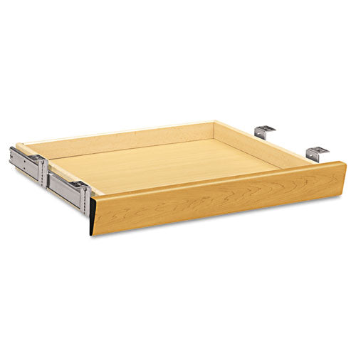 HON Laminate Angled Center Drawer, 22w x 15.38d x 2.5h, Harvest