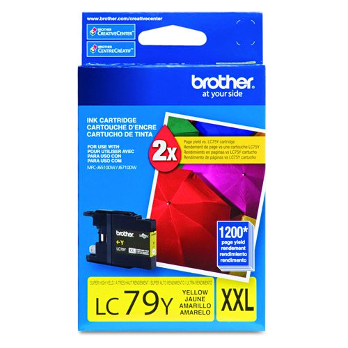 Brother LC79Y Innobella Super High-Yield Ink, 1,200 Page-Yield, Yellow