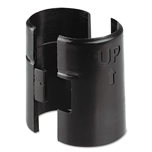Alera Wire Shelving Shelf Lock Clips, Plastic, Black, 4 Clips/Pack