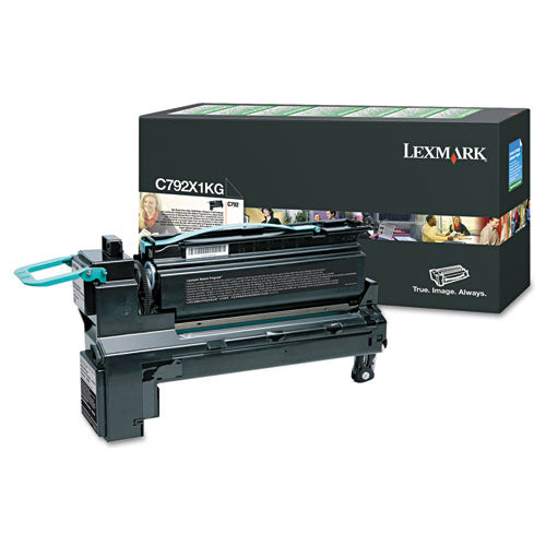 Lexmark C792X1KG Return Program Extra High-Yield Toner, 20,000 Page-Yield, Black