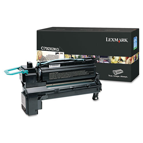 Lexmark C792X2KG Extra High-Yield Toner, 20,000 Page-Yield, Black