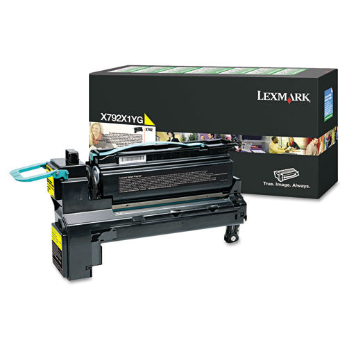 Lexmark X792X1YG Return Program Extra High-Yield Toner, 20,000 Page-Yield, Yellow