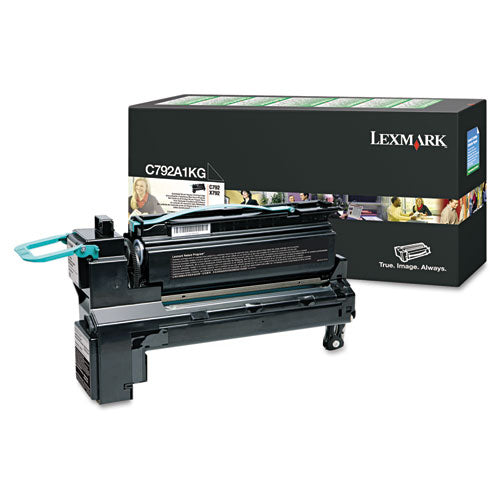 Lexmark C792A1KG Return Program Toner, 6,000 Page-Yield, Black