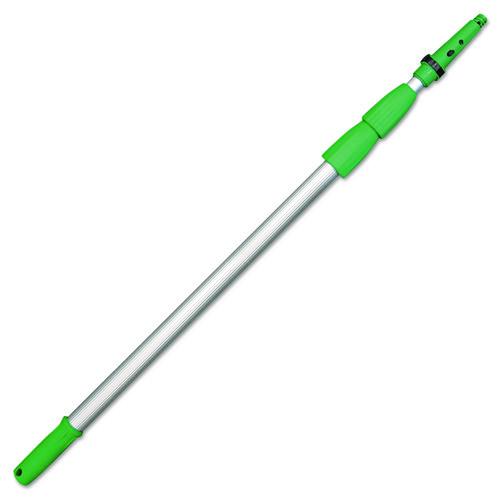 Unger Opti-Loc Extension Pole, 18 ft, Three Sections, Green/Silver