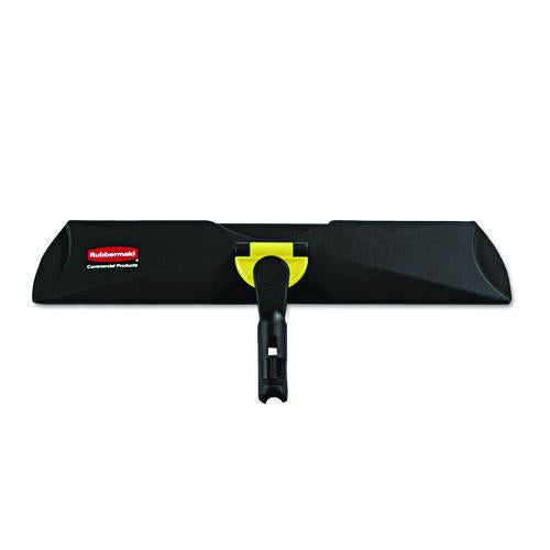 Rubbermaid Commercial HYGEN Light Commercial Quick Connect Single-Sided Plastic Frame, 18 x 3.38, Black