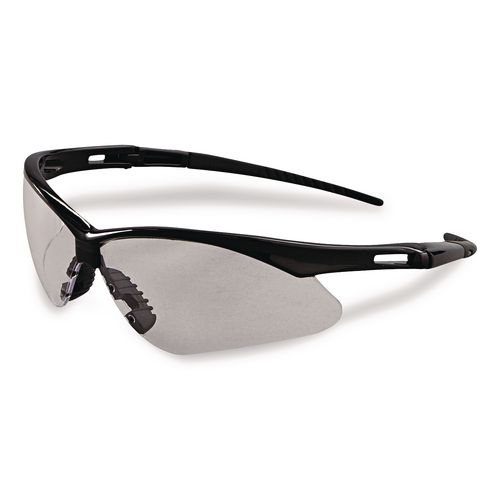 KleenGuard Nemesis Safety Glasses, Black Half Frame, Clear Dual Anti-Fog Lens