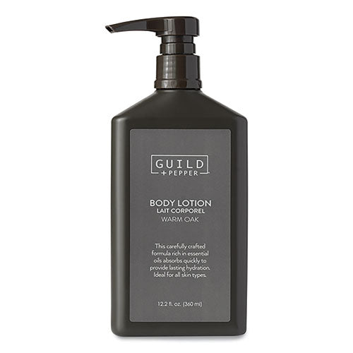 Guild+Pepper Lotion, 12.2 oz Bottle, Warm Oak Scent, 12/Carton