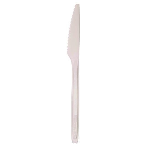 Eco-Products Cutlery for Cutlerease Dispensing System, Knife, Plastic, White, 960/Carton