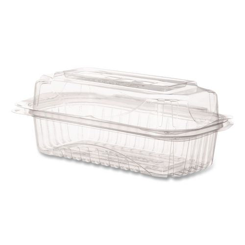 Eco-Products Renewable and Compostable Clear Clamshell Hinged Food Containers, 9 x 6 x 3, Plastic, 80/Pack, 3 Packs/Carton
