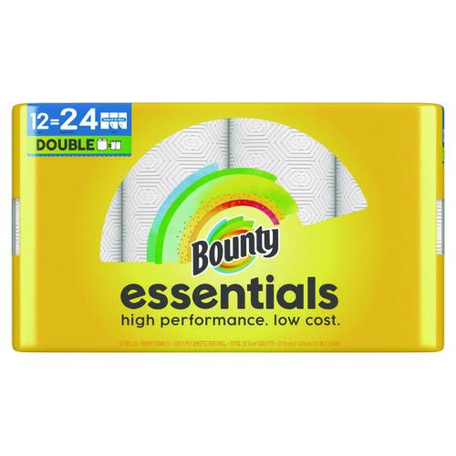 Bounty Essentials Select-A-Size Kitchen Roll Paper Towels, 2-Ply, 108 Sheets/Roll, 12 Rolls/Carton