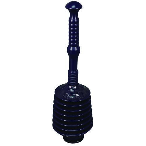 Impact Deluxe Professional Plunger, 11.2" Plastic Handle, 6" dia, Black, 6/Carton