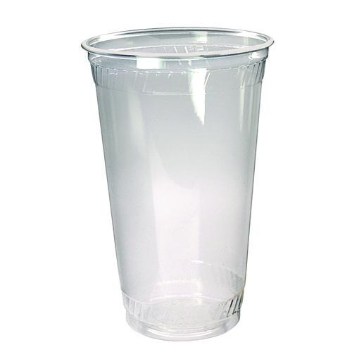 Fabri-Kal Kal-Clear PET Cold Drink Cups, 24 oz, Plastic, Clear, 25/Sleeve, 24 Sleeves/Carton