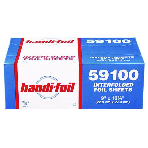 HFA Interfolded Foil Sheets, 55 Gauge, 9 x 10.75, 500/Box, 6 Boxes/Carton