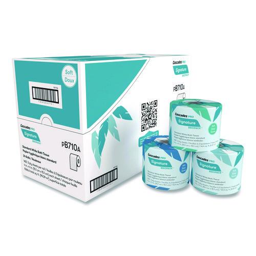 Cascades PRO Signature Bath Tissue, Septic Safe, 2-Ply, White, 400 Sheets/Roll, 24 Rolls/Carton