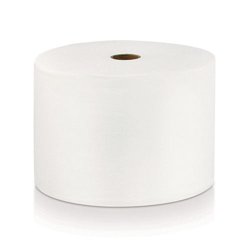 LoCor High-Capacity Bath Tissue, 2-Ply, White, 1,500 Sheets/Roll, 18 Rolls/Carton
