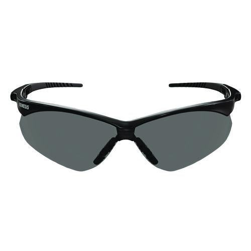 KleenGuard V30 Nemesis VL Safety Glasses, Black Half Frame, Smoke Dual Lens, 12/Carton