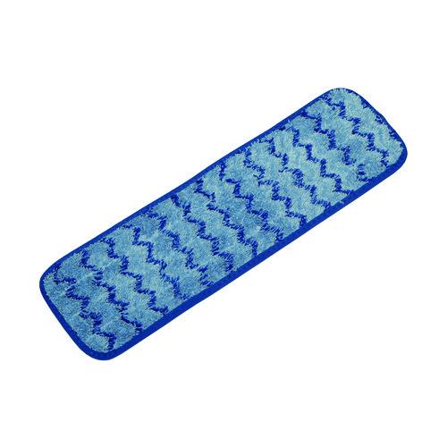 AbilityOne 8125017186096, SKILCRAFT Microfiber Flat Wet Mop - Reusable, 18 x 5.5, Blue, 12/Box