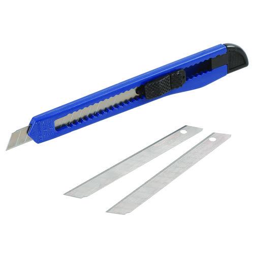 Great Neck Snap-Off Utility Knife, 9 mm Blade, 5" Plastic Handle, Blue