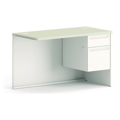 HON 38000 Series Return Pedestal, Box/File, 26.38w x 50.38d x 31.38h, Right, Silver/Light Gray