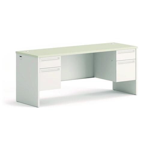 HON 38000 Series Kneespace Credenza, 72w x 24d x 29.5h, Silver Mesh/Light Gray