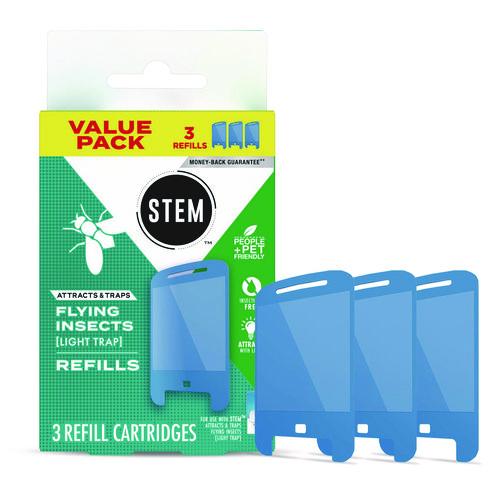 SC Johnson STEM Light Trap Refills, 3 Refills/Pack, 8 Packs/Carton