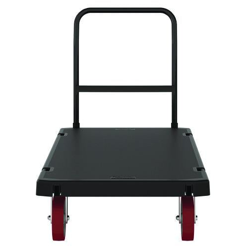 Suncast Commercial Resin Platform Truck, 1,600 lb Capacity, 30.25 x 64.5 x 41, Black
