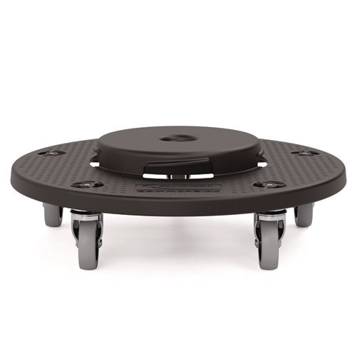 Suncast Commercial Utility Trash Can Dolly, 350 lb Capacity, 20.75" x 6.5", Black, 2/Pack