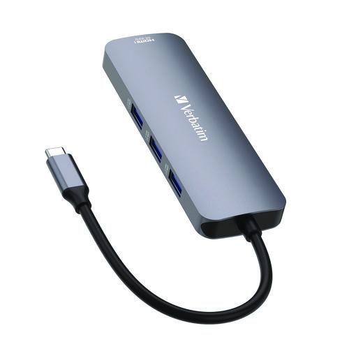 Verbatim USB-C Pro Multiport Hub8 Port, Gray