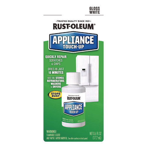 Rust-Oleum Specialty Gloss White Appliance Epoxy Touch, Gloss White, 0.6 oz Bottle, 6/Carton