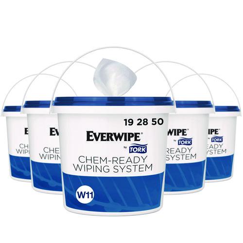 Tork Chem-Ready Buckets, 8.5 x 7 x 7, White, 5/Carton