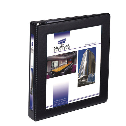 Avery Framed View Heavy-Duty Binders, 3 Rings, 1" Capacity, 11 x 8.5, Black