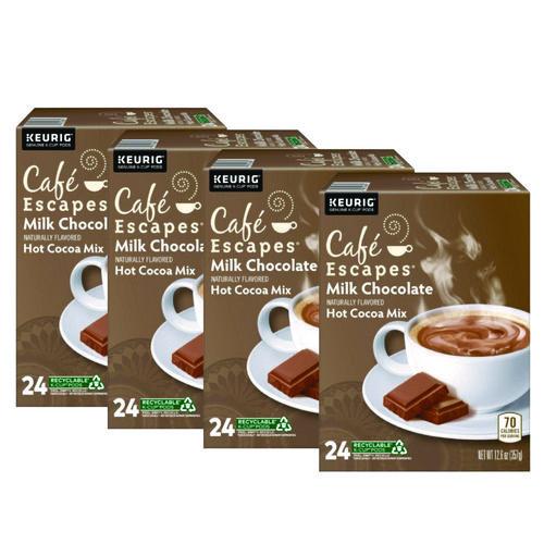 Café Escapes Cafe Escapes Milk Chocolate Hot Cocoa K-Cups, 96/Carton