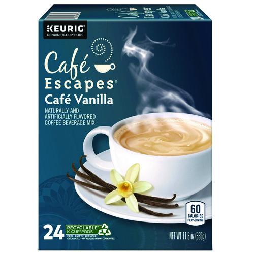 Café Escapes Cafe Vanilla K-Cups, 24/Box