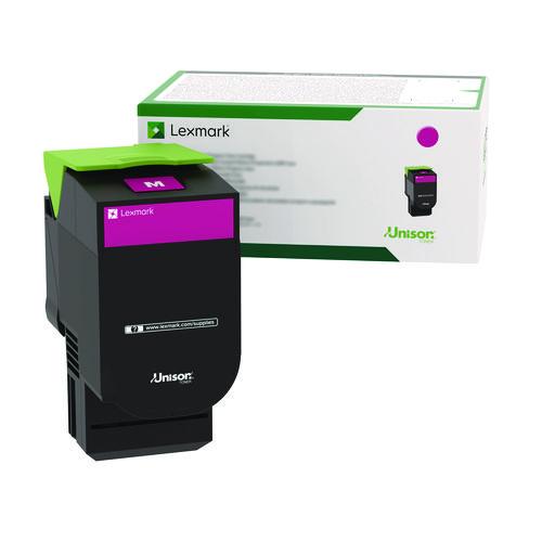 Lexmark 80C00MG Toner, 1,000 Page-Yield, Magenta