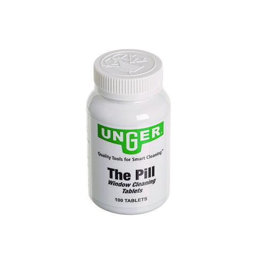 Unger Pill Window Cleaning Tablets, 100 Tablets/Bottle