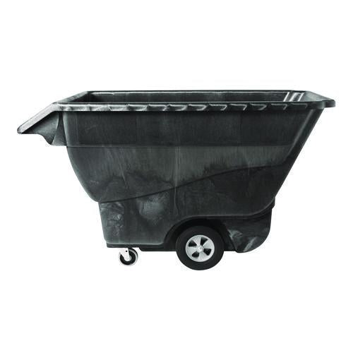Rubbermaid Commercial 1 cu yd Structural Foam Tilt Truck, Standard Duty, 1,250 lb Capacity, Black