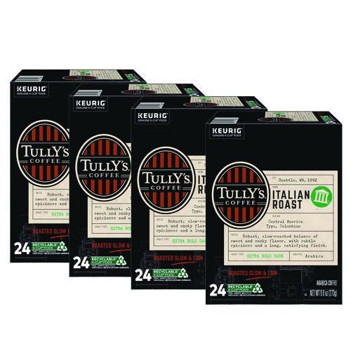 Tully's Coffee Italian Roast Coffee K-Cups, 96/Carton