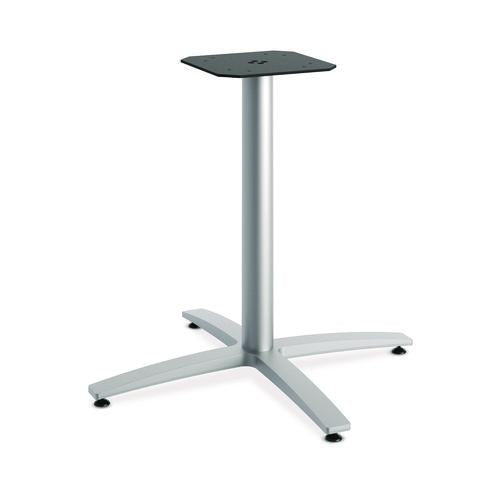 HON Between Seated-Height X-Base for 42" Table Tops, 32.68w x 29.57h, Silver