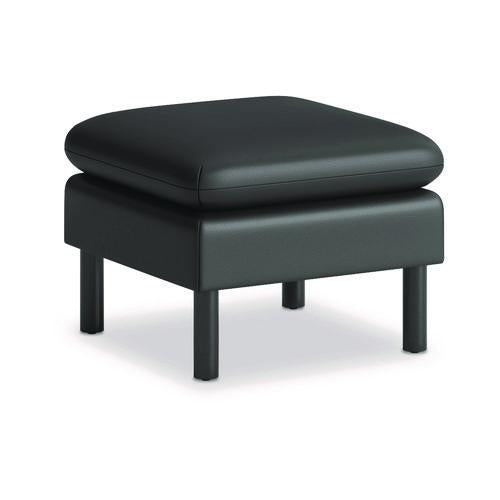 HON Parkwyn Series Ottoman, 23" x 23" x 17.5", Black