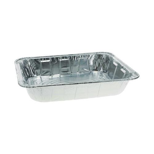 Pactiv Evergreen Aluminum Steam Table Pan, Half-Size Deep, 2.6" Deep, 11.8 x 9.4, 100/Carton