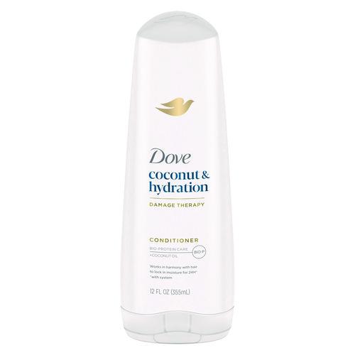 Dove Coconut Conditioner, 12 oz Bottle, 6/Carton