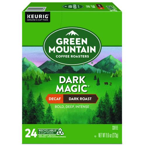 Green Mountain Coffee Dark Magic Decaf Extra Bold Coffee K-Cups, 24/Box