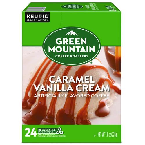 Green Mountain Coffee Caramel Vanilla Cream Coffee K-Cups, 24/Box