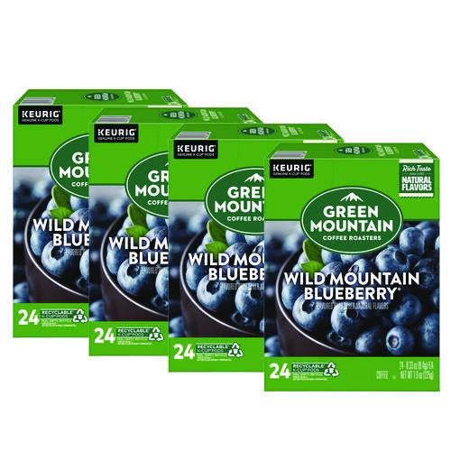 Green Mountain Coffee Fair Trade Wild Mountain Blueberry Coffee K-Cups, 96/Carton