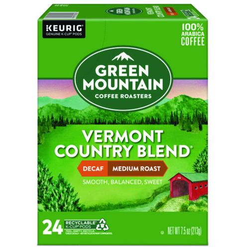 Green Mountain Coffee Vermont Country Blend Decaf Coffee K-Cups, 24/Box