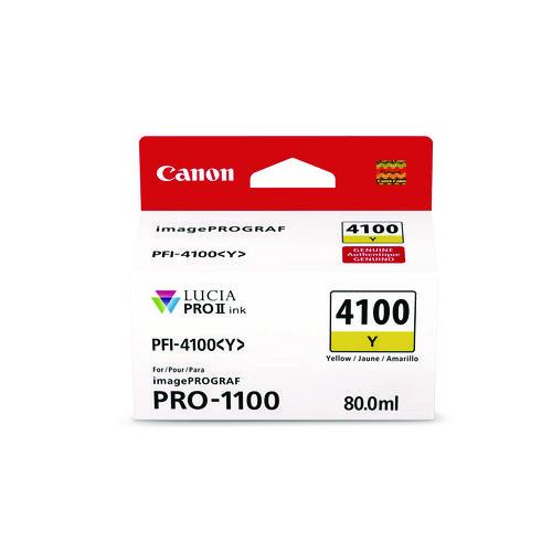 Canon 6780C002AA (PFI-4100) High-Yield Ink, Yellow
