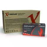Xtreme by AMMEX DT Nitrile Disposable Gloves, Powder-Free, 6 mil Thick, 9.5" Long, Orange, 100/Box, 10 Boxes/Carton
